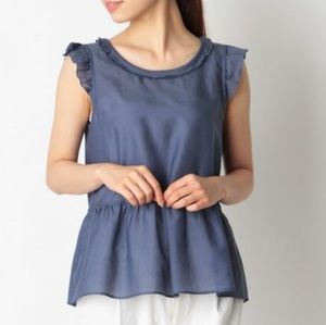 Ships Sheer Peplum Top
